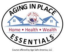 Aging in place essentials logo.