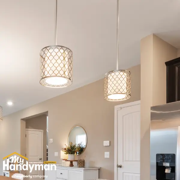 Modern lighting upgrade indoor renovation.
