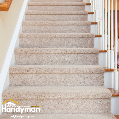 carpeted staircase safety inspection holiday season