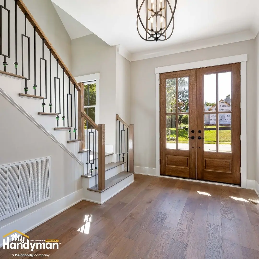 Stairway hand rail repair