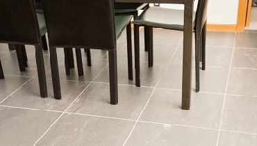 Dining room tile.