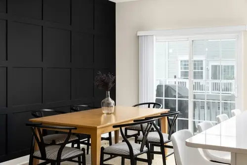Wainscoting installation adds class and character to a dining area